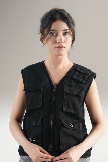 Black Utility Vest