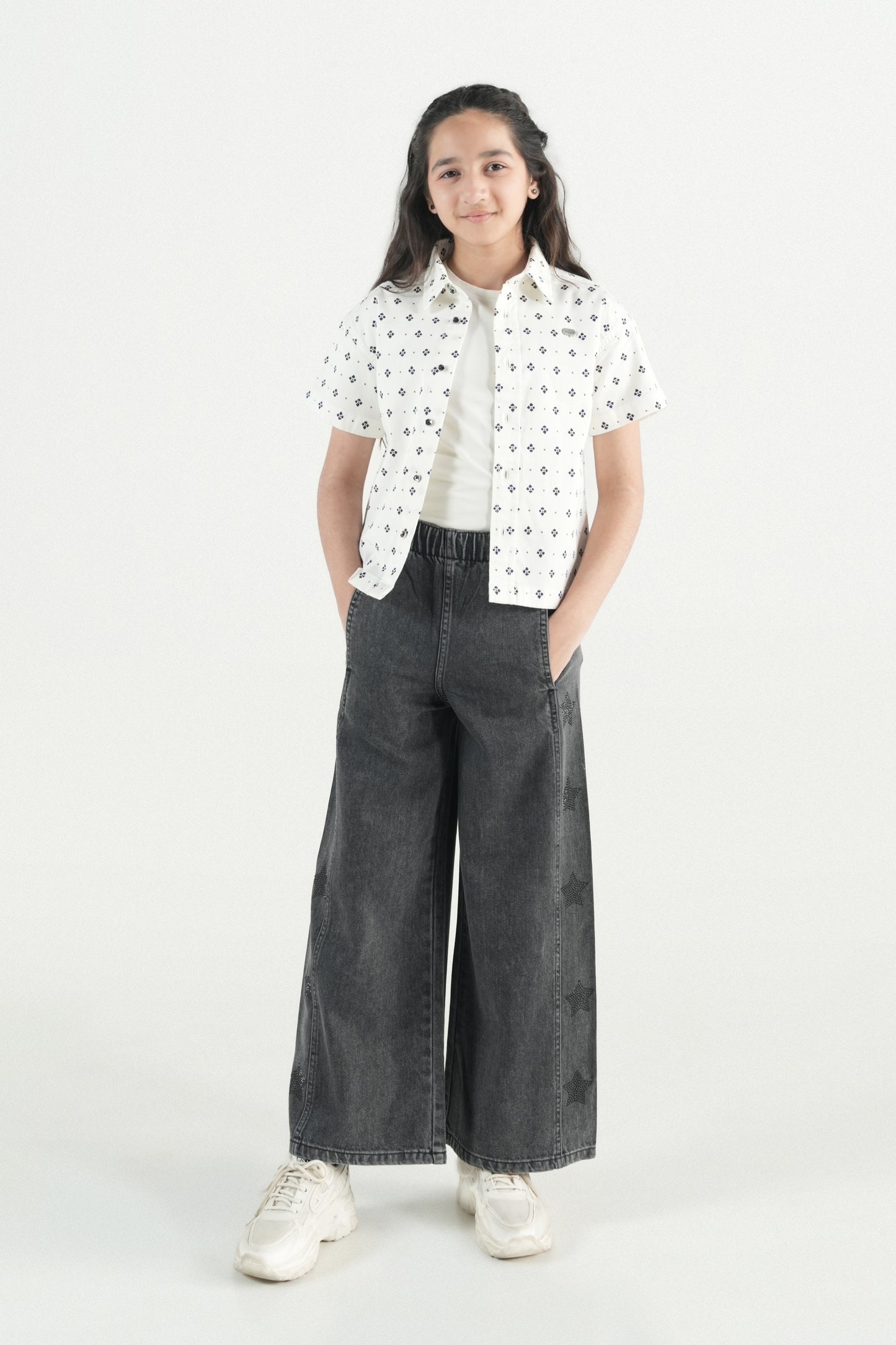 Hawaiian Mini Print Shirt – White