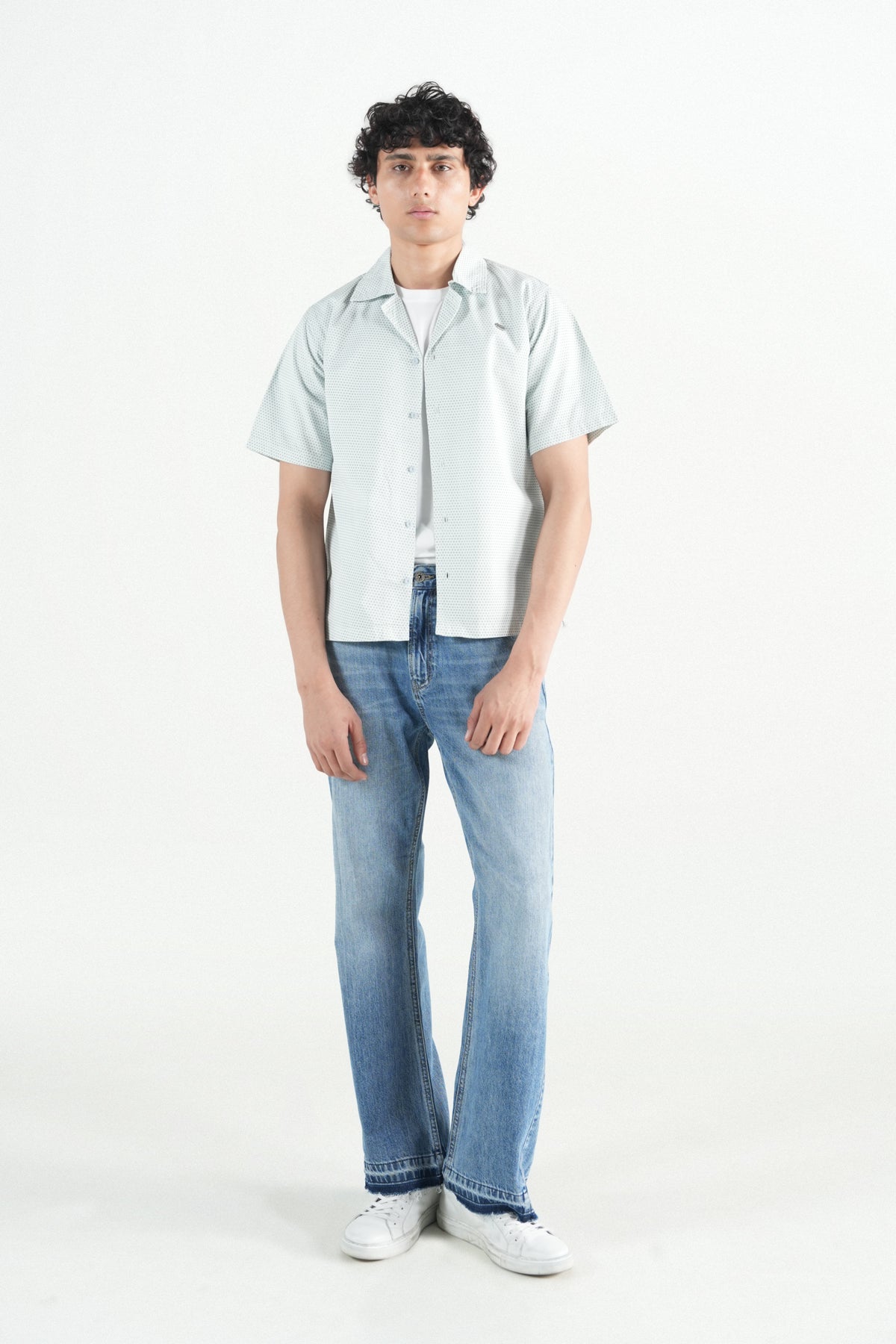 Hawaiian Summer Light Blue Shirt