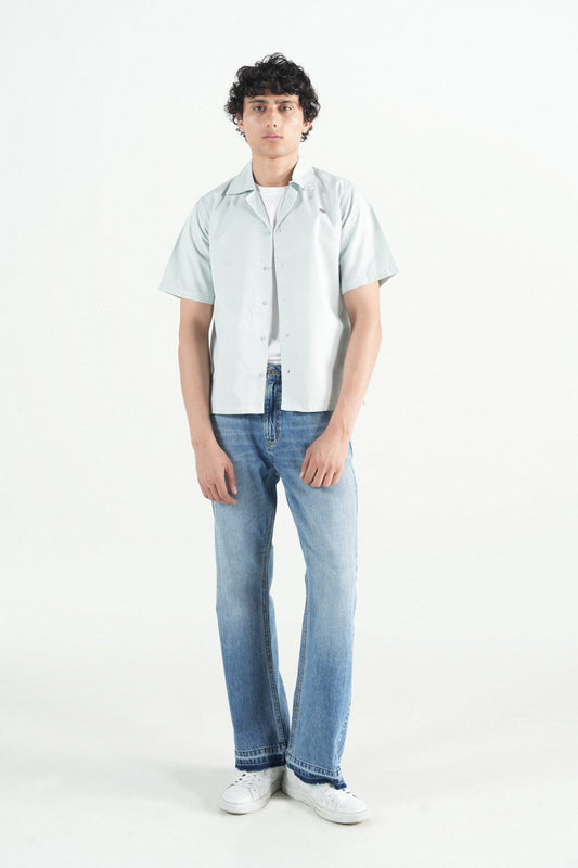 Hawaiian Summer Light Blue Shirt