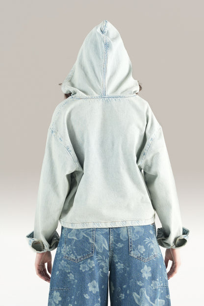 Acid Hood Crop Top