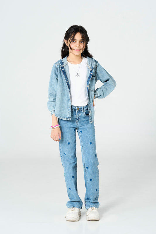 Classic Denim Hoodie