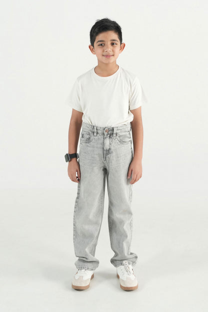 Light Grey Straight Jeans