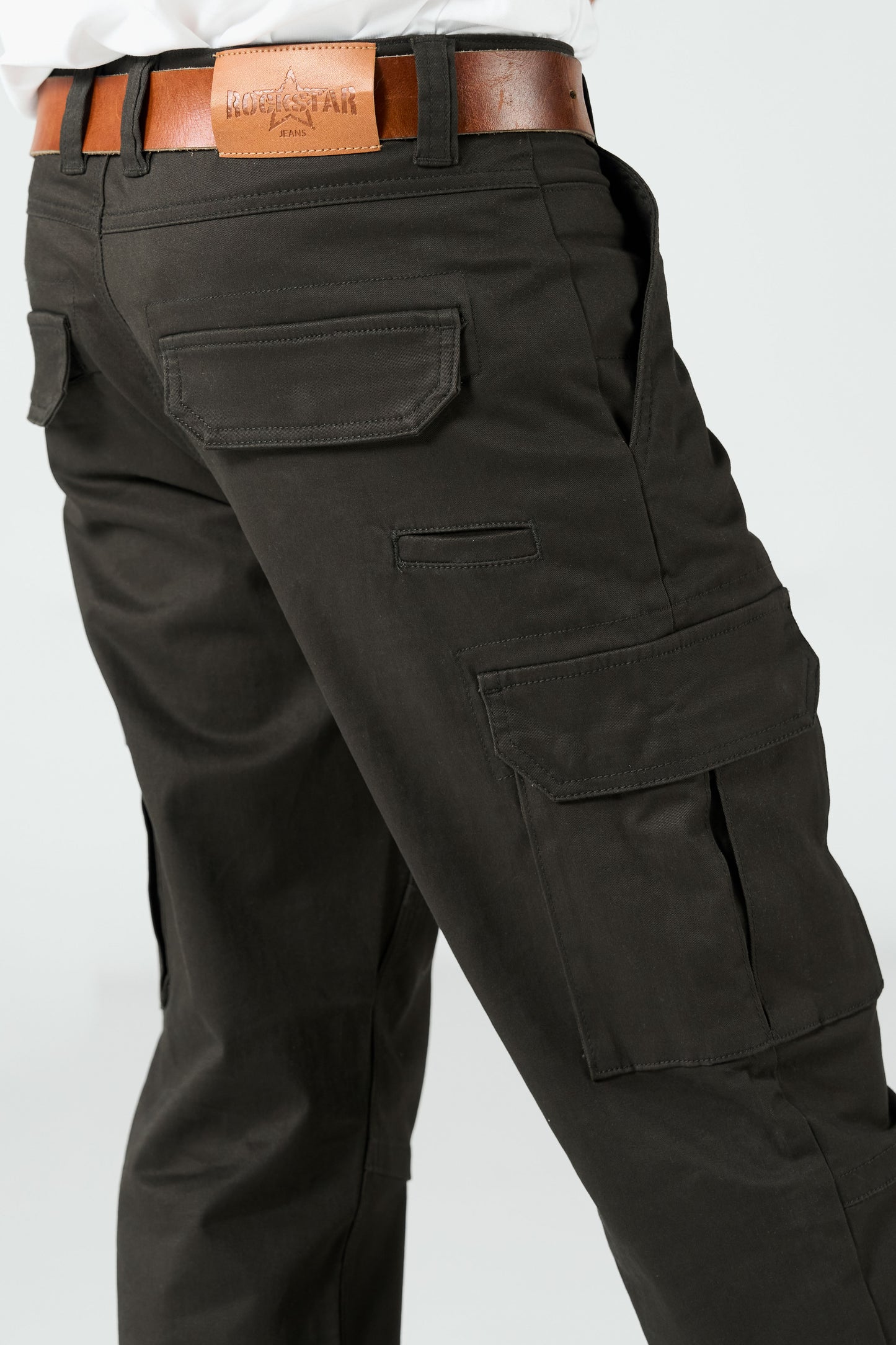 Straight Olive Cargos shop at rockstar jeans