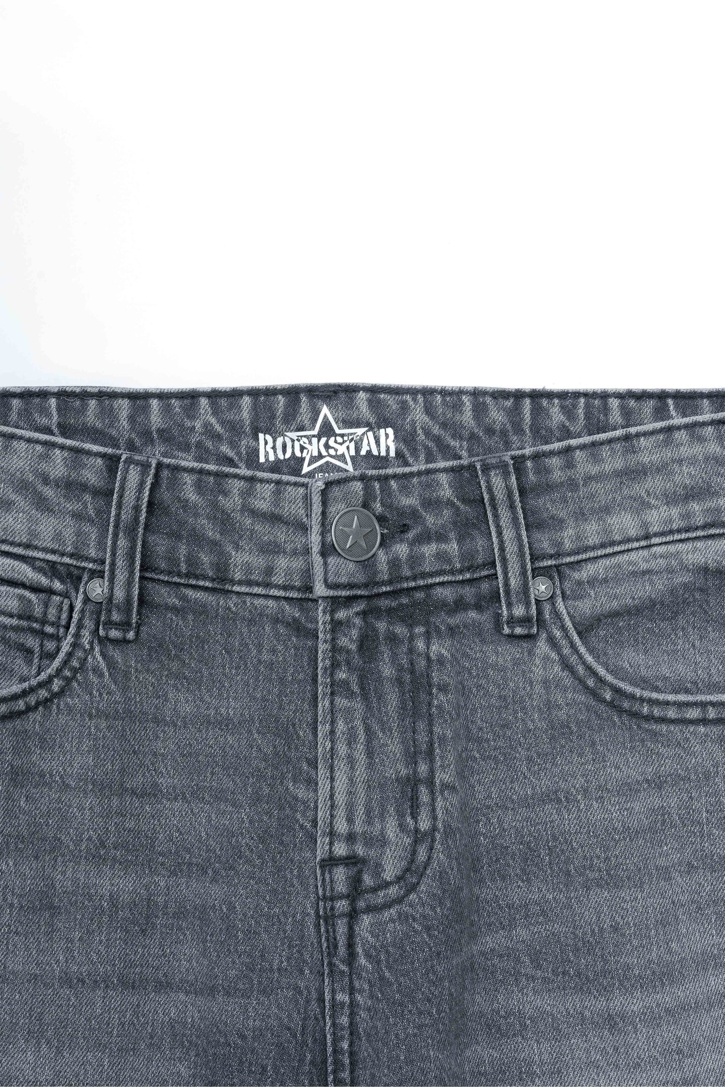 Loose Straight Fit Jeans Charcoal