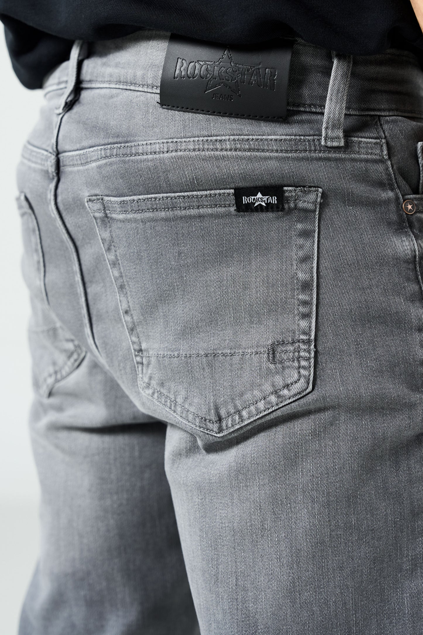 Grey Slim Jeans shop at rockstar jeans