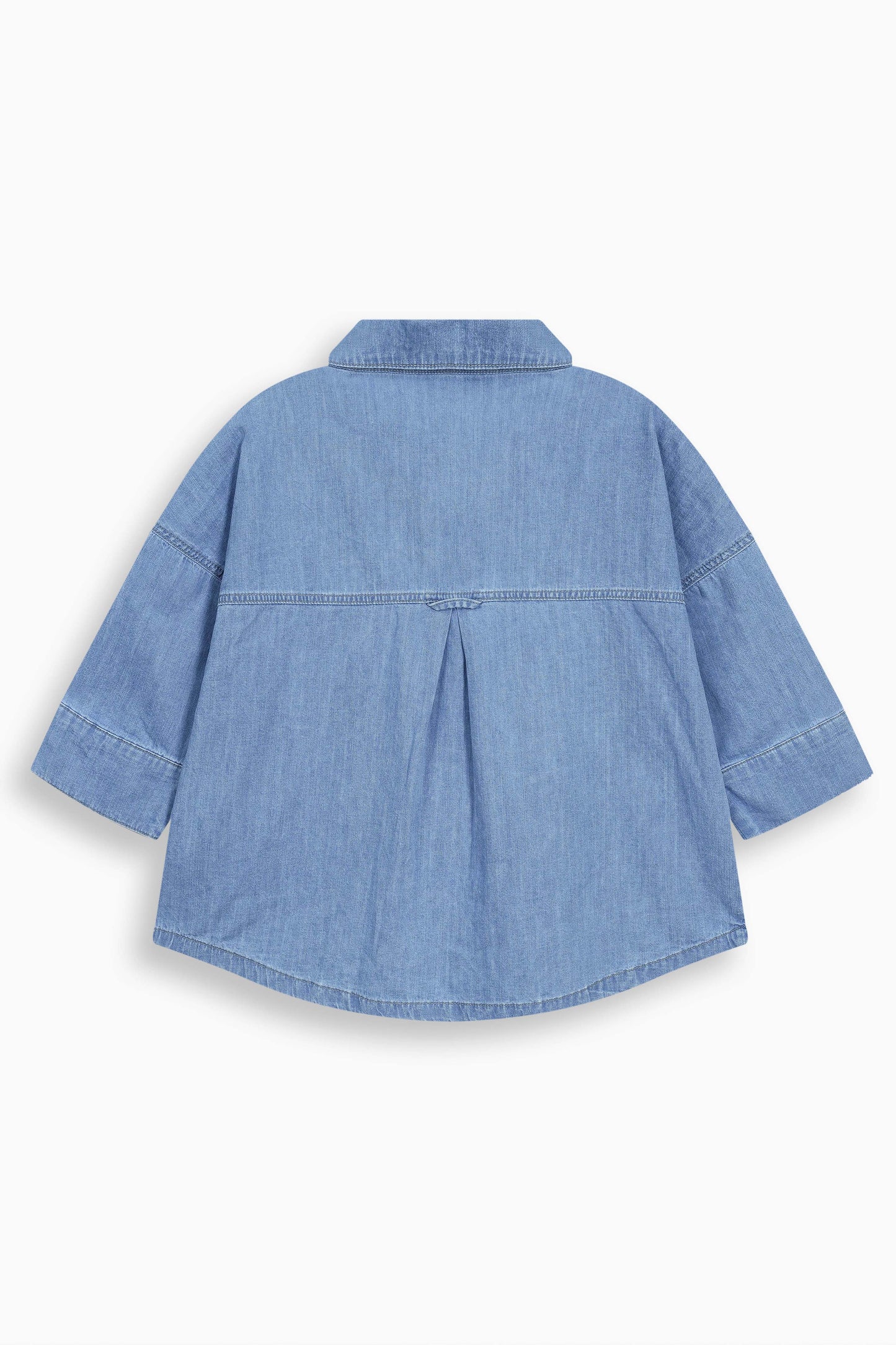 Wide Sleeve Denim Shirt