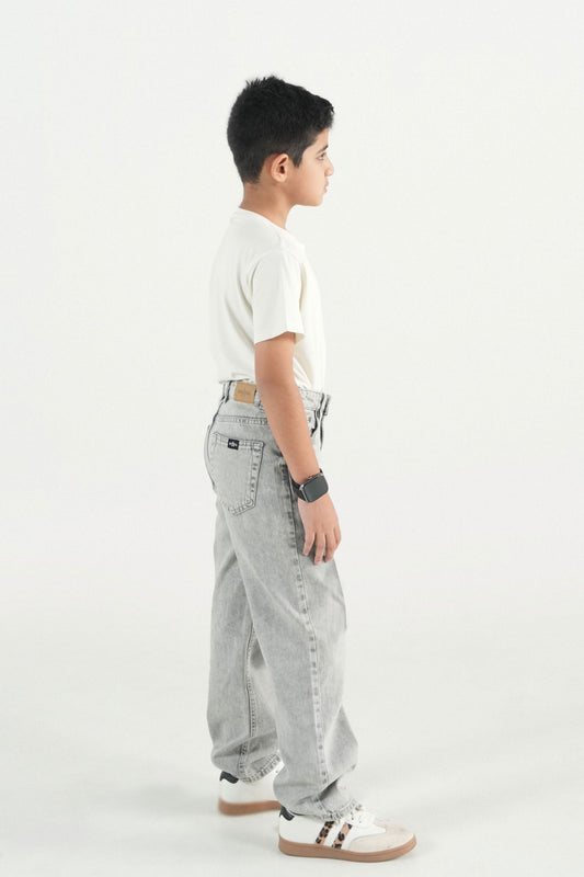 Light Grey Straight Jeans