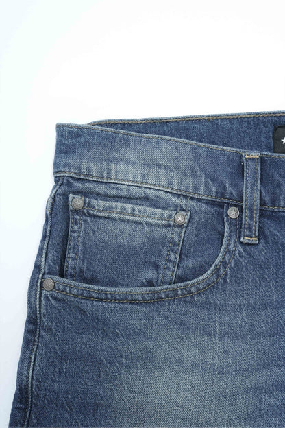 Baggy Fit Denim Short Dark Blue
