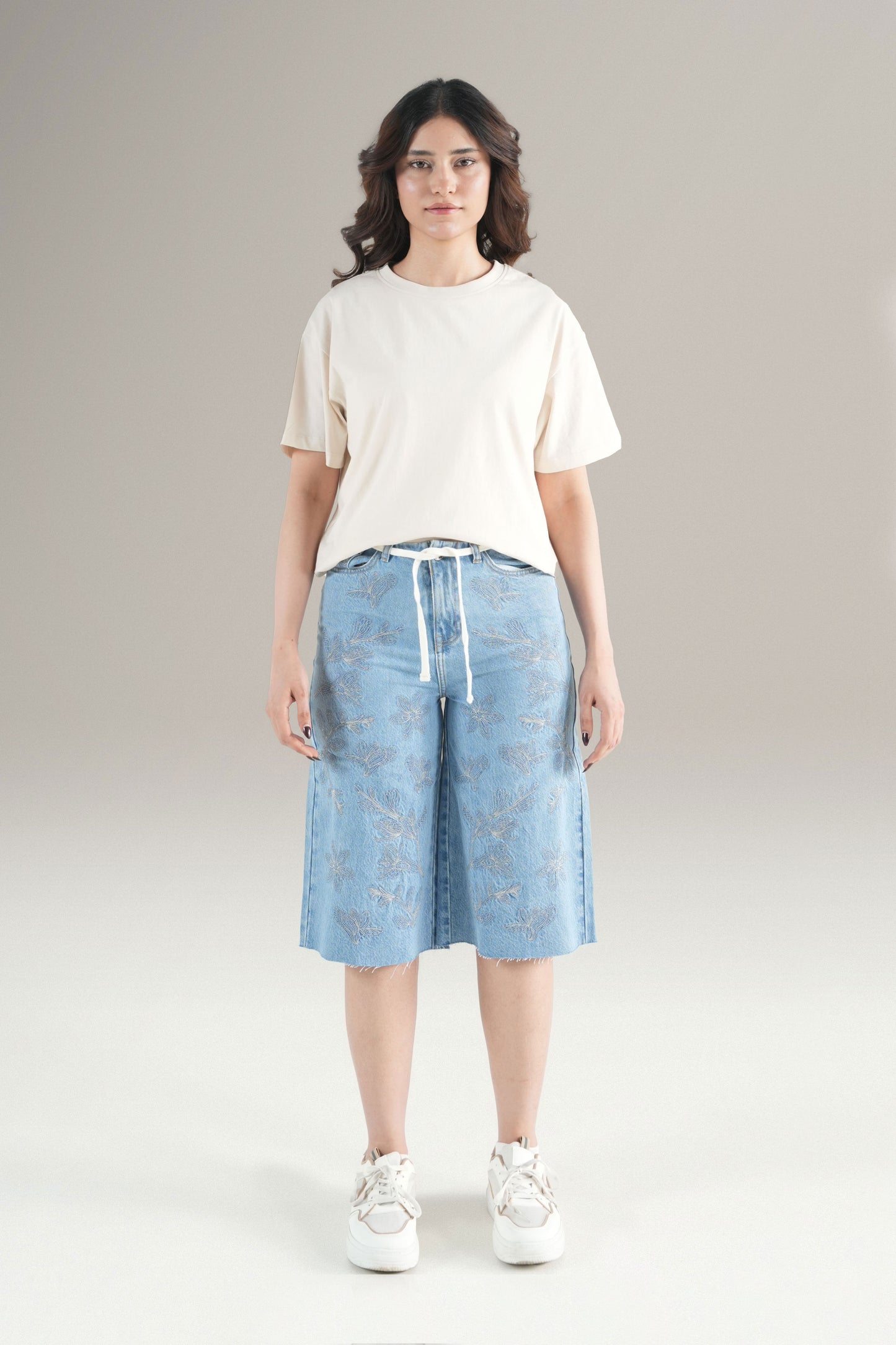 Metallic Mid Acid Jorts