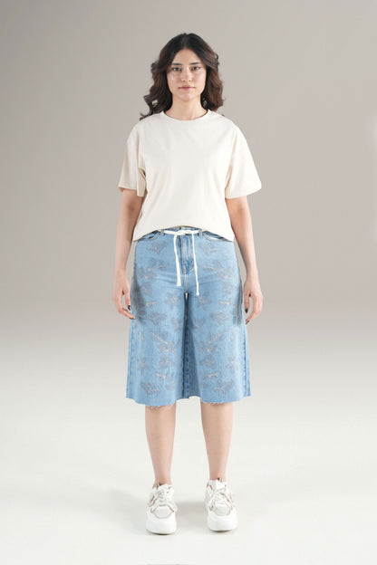 Metallic Mid Acid Jorts