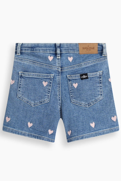 Heart Embroidery Shorts