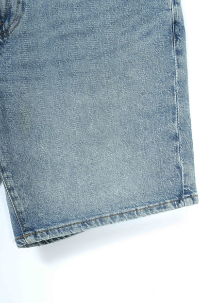 Baggy Fit Denim Shorts Light Blue
