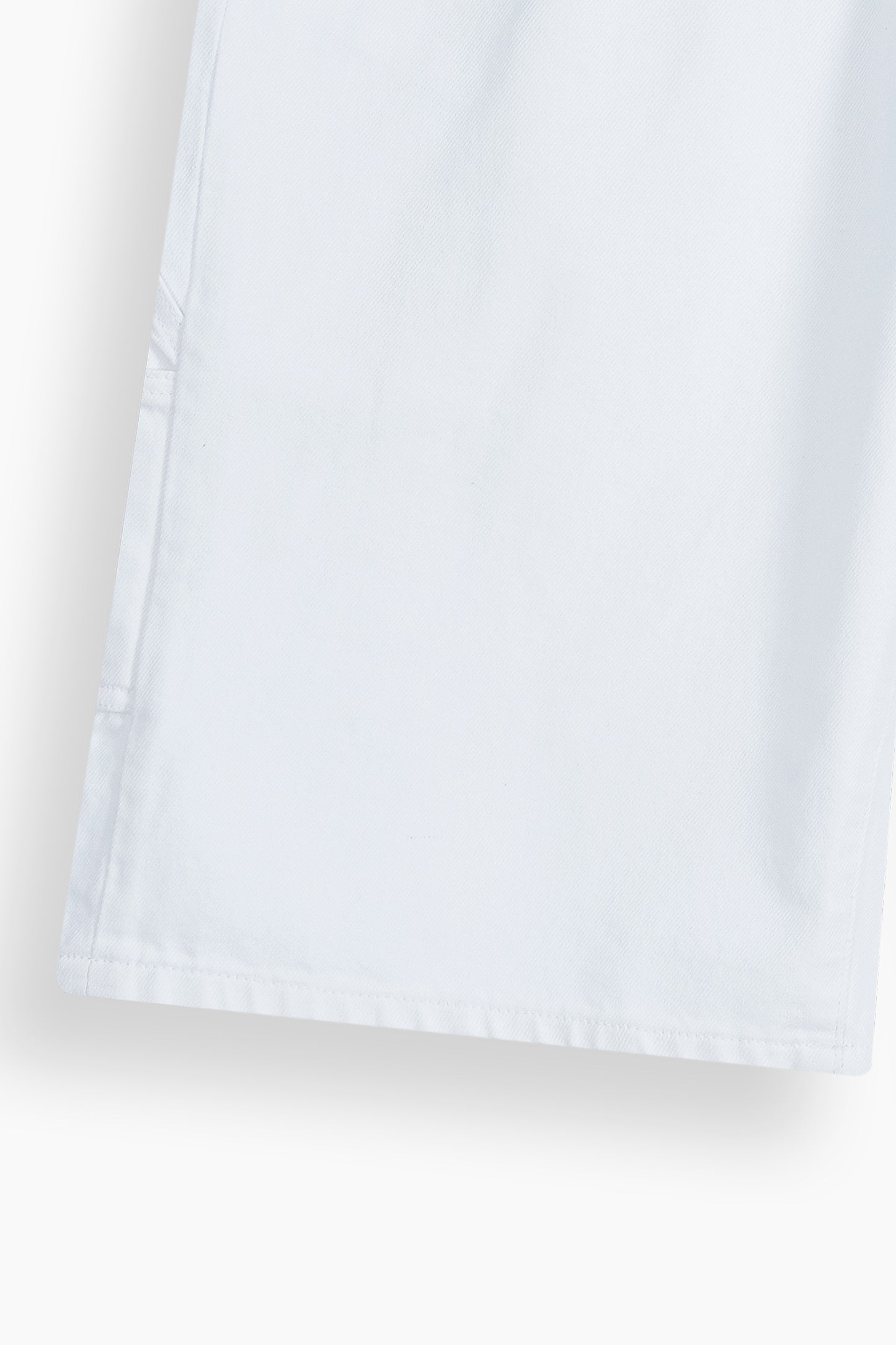 Baggy White Denim Carpenter Shorts