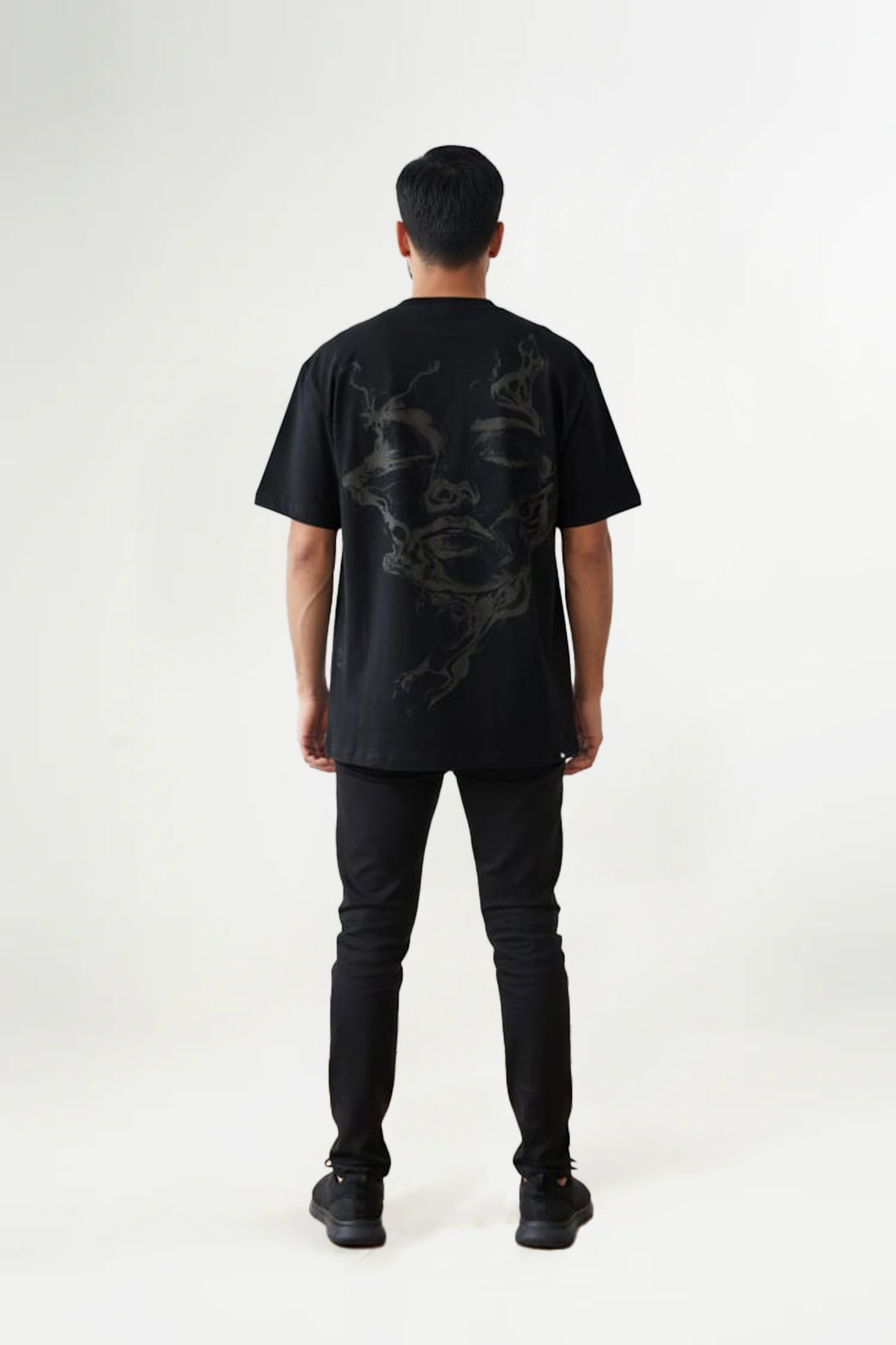 Smoky Print With Embroidery  Oversized T-Shirt shop at Rockstar Jeans