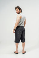 Black Denim Jorts