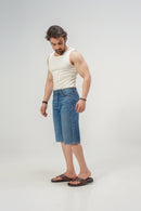 Dark Blue Baggy Denim Shorts