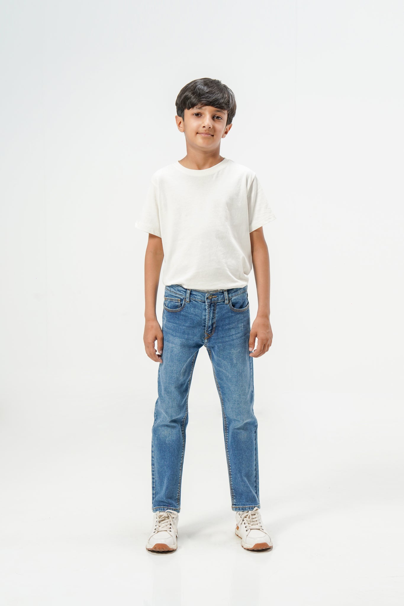 Rugged Indigo Straight Jeans