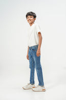 Rugged Indigo Straight Jeans
