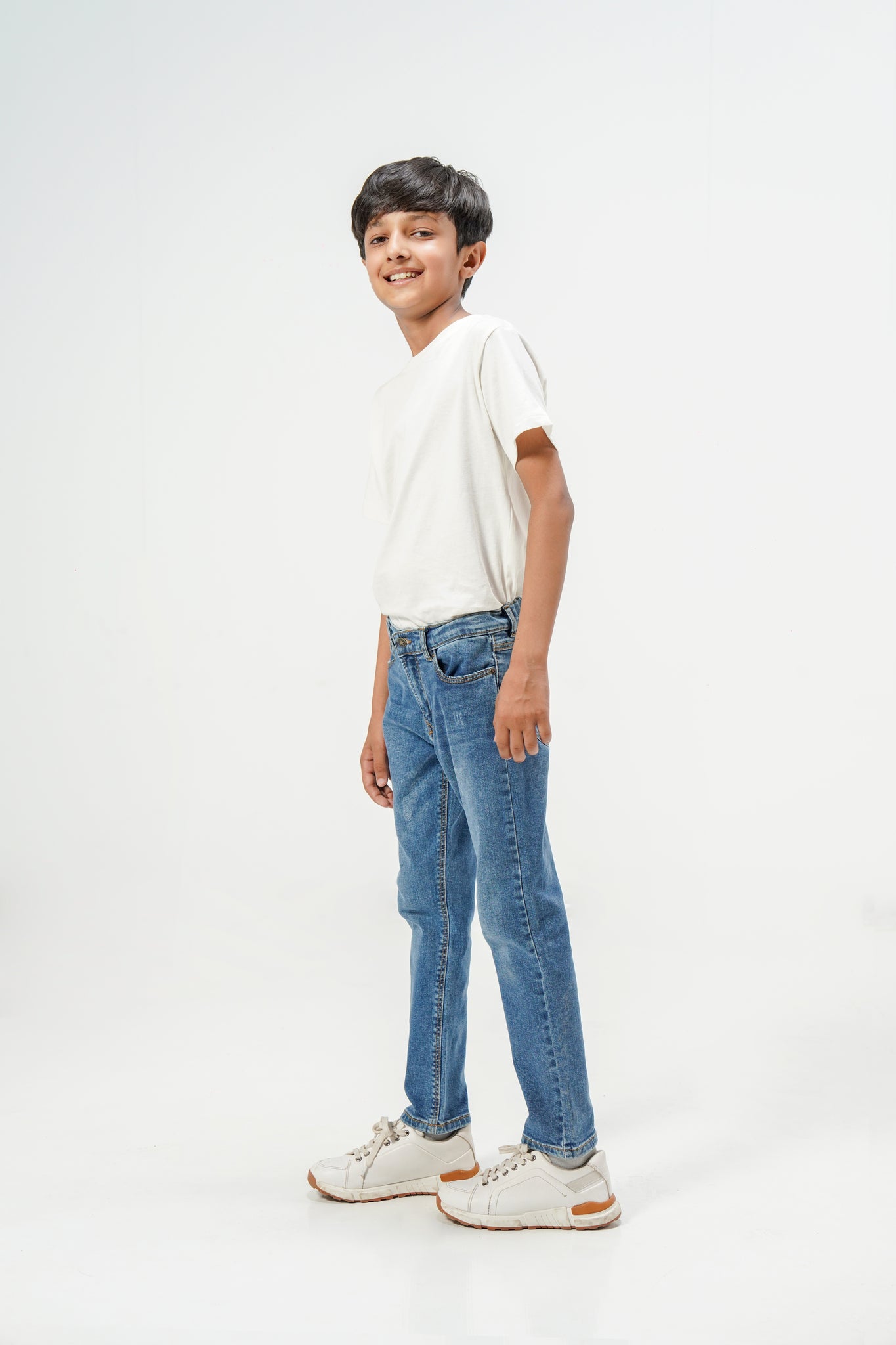 Rugged Indigo Straight Jeans