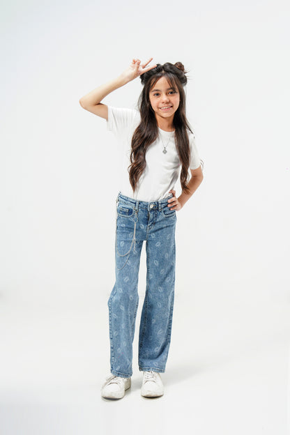 Kiss Lips Straight Jeans shop at Rockstar Jeans