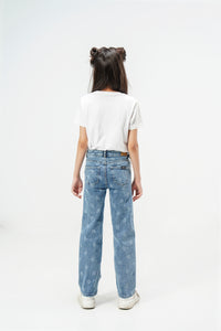 Kiss Lips Straight Jeans