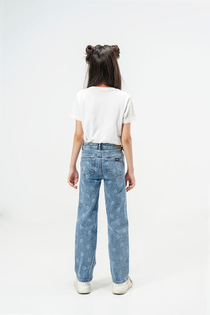 Kiss Lips Straight Jeans shop at Rockstar Jeans