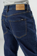 Lightweight Straight Jeans Dark Blue