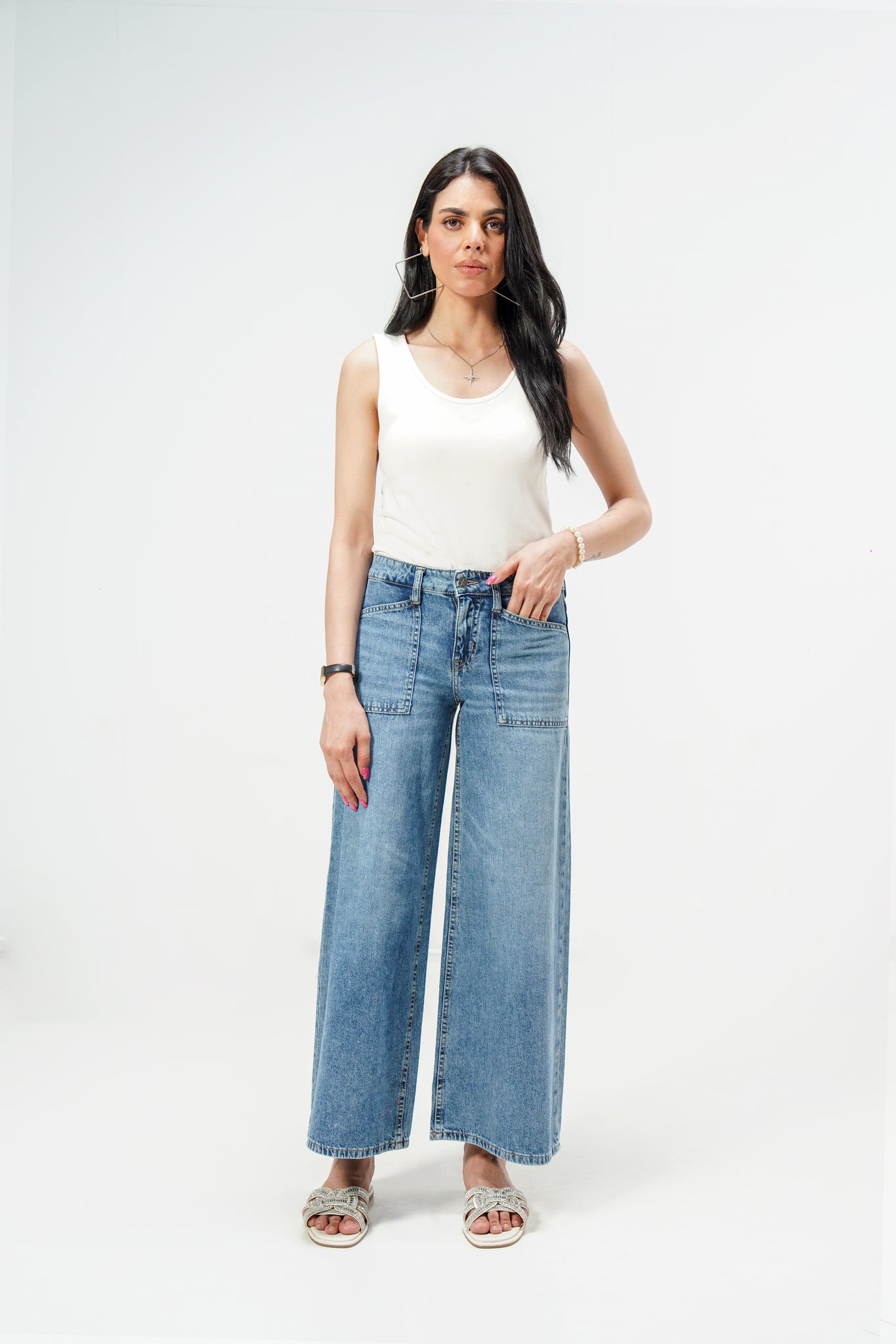 High Rise Super Wide Leg