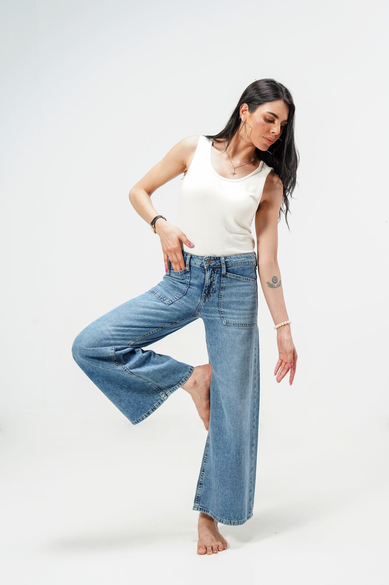 High Rise Super Wide Leg shop at Rockstar Jeans