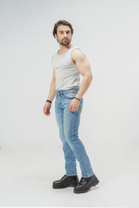 Regular Slim Medium Blue
