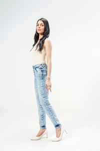 Acid Wash Skinny Jeans
