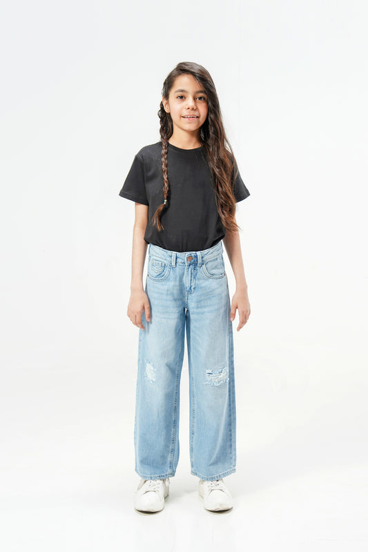 Wide Leg Ripped Jeans shop at Rockstar Jeans