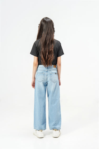 Wide Leg Ripped Jeans shop at Rockstar Jeans