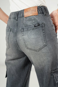 High Rise Wide Leg Cargo