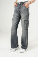 High Rise Wide Leg Cargo