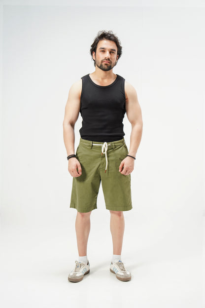 Military Green Shorts shop at Rockstar Jeans