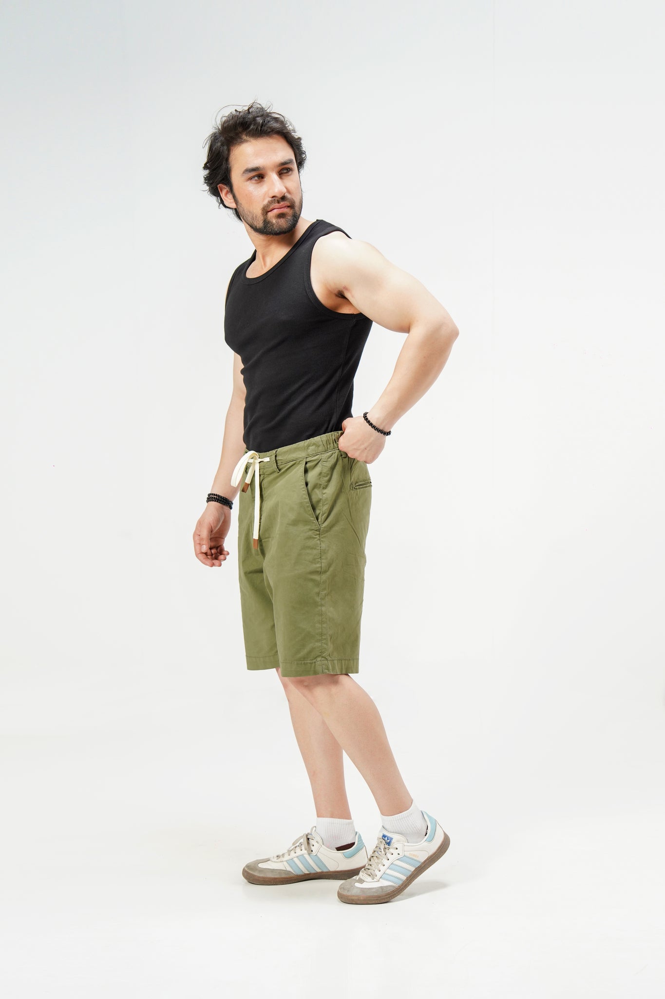 Military Green Shorts shop at Rockstar Jeans
