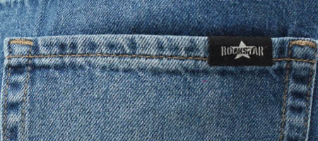 Rockstar Jeans / Dark Blue Baggy Denim Capri