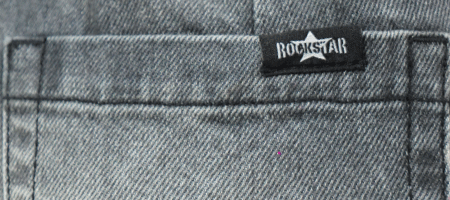 Rockstar Jeans / High Rise Wide Leg Cargo Grey