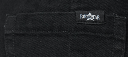 Rockstar Jeans / High Rise Wide Leg Cargo Black