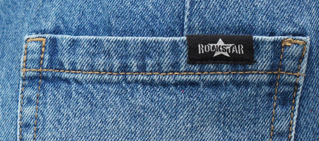 Rockstar Jeans / High Rise Wide Leg Cargo Medium Blue