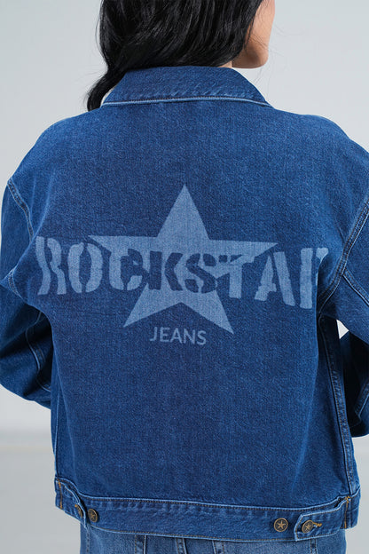Denim jacket Medium Wash shop at rockstar jeans