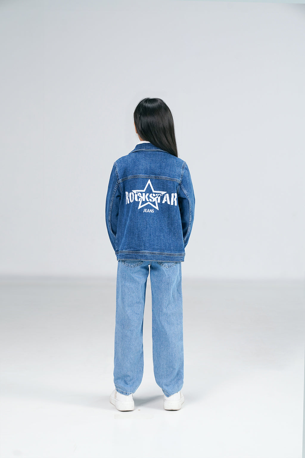 Denim Trucker Jacket Dark Blue shop at Rockstar Jeans