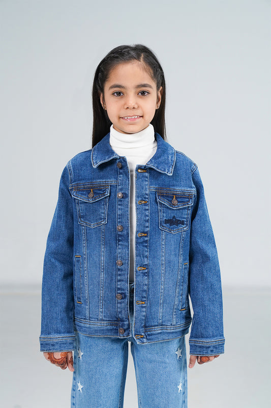 Denim Trucker Jacket Dark Blue