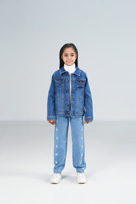 Denim Trucker Jacket Dark Blue shop at Rockstar Jeans