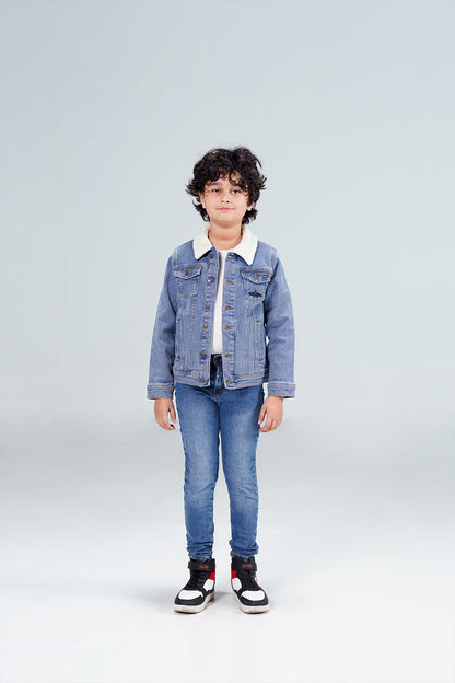 Denim Sherpa Jacket Tinted shop at Rockstar Jeans