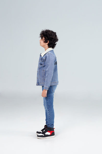 Denim Sherpa Jacket Tinted shop at Rockstar Jeans