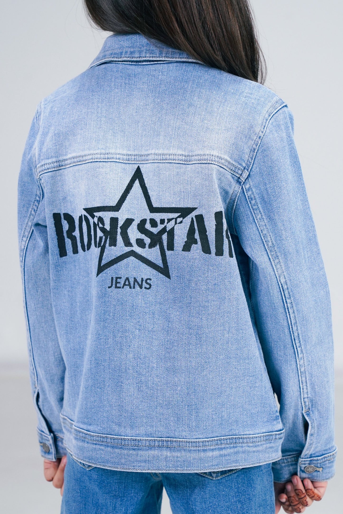 Denim Trucker Jacket Light Blue shop at rockstar jeans