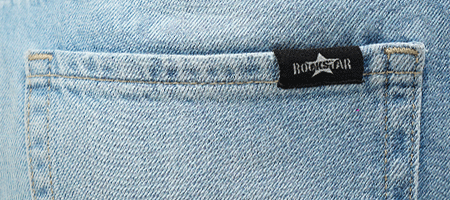 Rockstar Jeans / Light Blue Baggy Denim Capri
